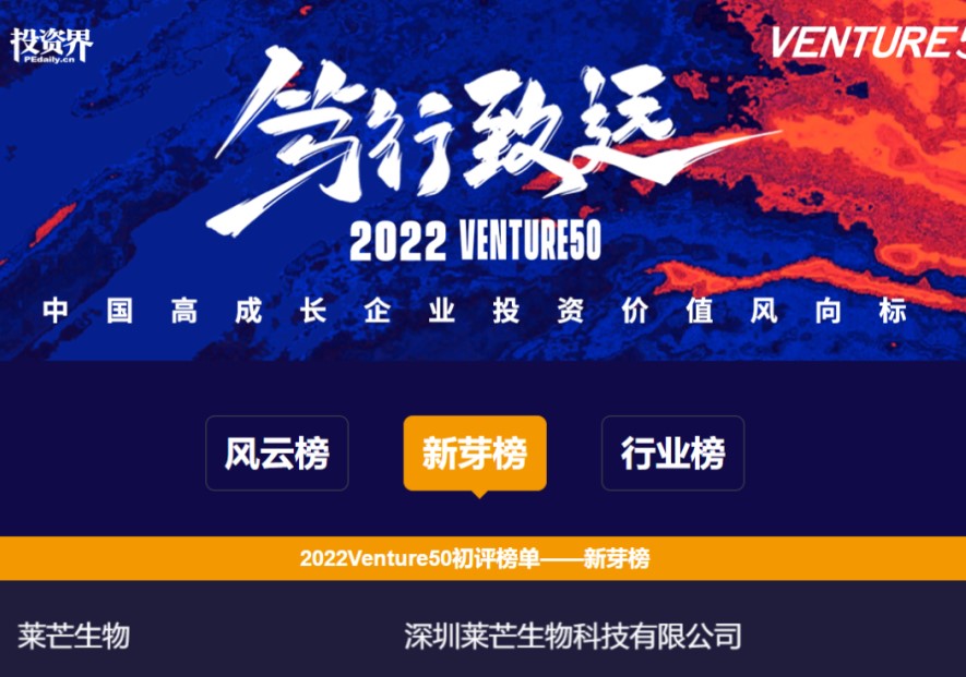 Leman Biotech Was Shortlisted Among the Top 150 Companies on Zero2IPO's 2022 Venture50 Sprout List