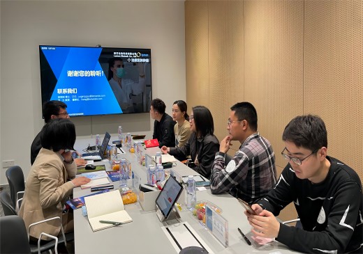 杭州市临平开发区领导一行莅临莱芒生物参观调研